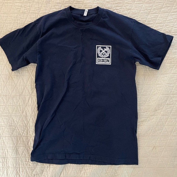 DIXXON Crossed Hammer & Wrench Graphic Logo Tee in Navy & White Size M - Picture 2 of 5